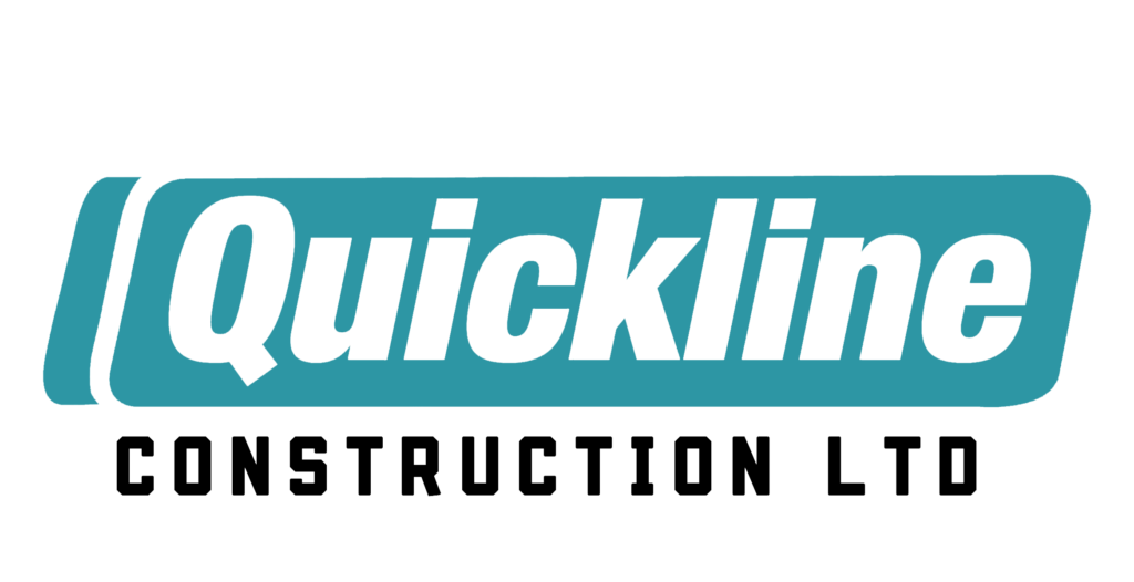 Quickline construction edmonton landscaping services logo