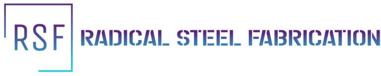 radical steel and metal fabrication services business logo